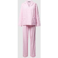 Lauren Ralph Lauren Pyjama mit Karomuster in Pink, Größe XS von Lauren Ralph Lauren