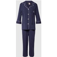 Lauren Ralph Lauren Pyjama mit Streifenmuster in Marine, Größe L von Lauren Ralph Lauren