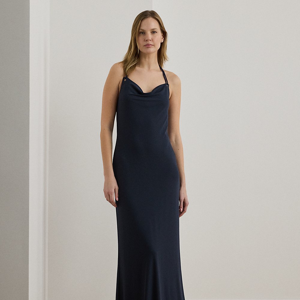 Abendkleid mit Wasserfallausschnitt Abendkleid mit Wasserfallausschnitt von Lauren