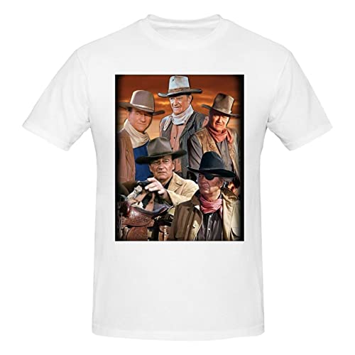 John T-Shirt Wayne Männer Frauen T-Shirts Neuheit Unisex Teens Grafik T-Shirt 3D gedruckt Kurzarm Top Shirts S-3XL von Lawenp