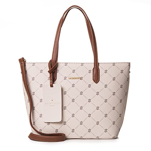 Lazarotti Palermo Shopper Tasche Damen | Schultertasche mit Trageriemen & Henkel | mittelgroße Umhängetasche 24 cm von Lazarotti