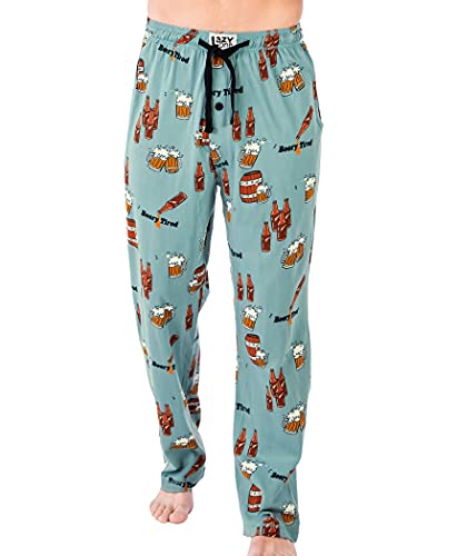 Lazy One Pyjamahose für Herren Herren Separate Hose Loungehose Lustig Humorvoll, Beery Tired Pyjamahose, Groß von Lazy One