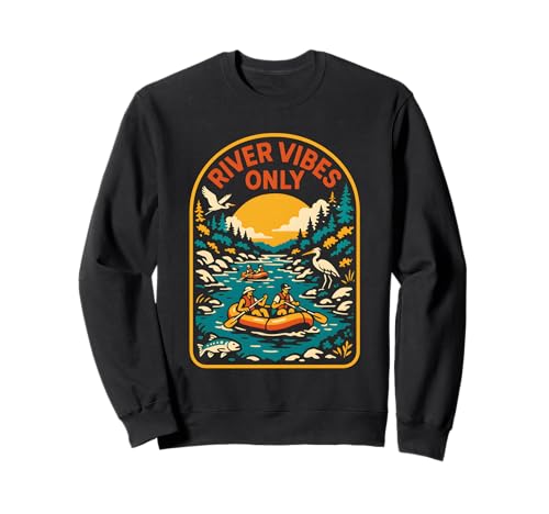 River Float Trip Vibes Only Retro Damen Sommer Sweatshirt River Float Trip Vibes Only Retro Damen Sommer Sweatshirt von Lazy River Float Trips - River Tubing Accessories