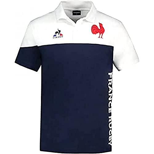 Le Coq Sportif Unisex Ffr Fanwear Poloshirt Ss Nr. 1 M Dress Blues/Ne Polohemd, blau/weiß, M von Le Coq Sportif