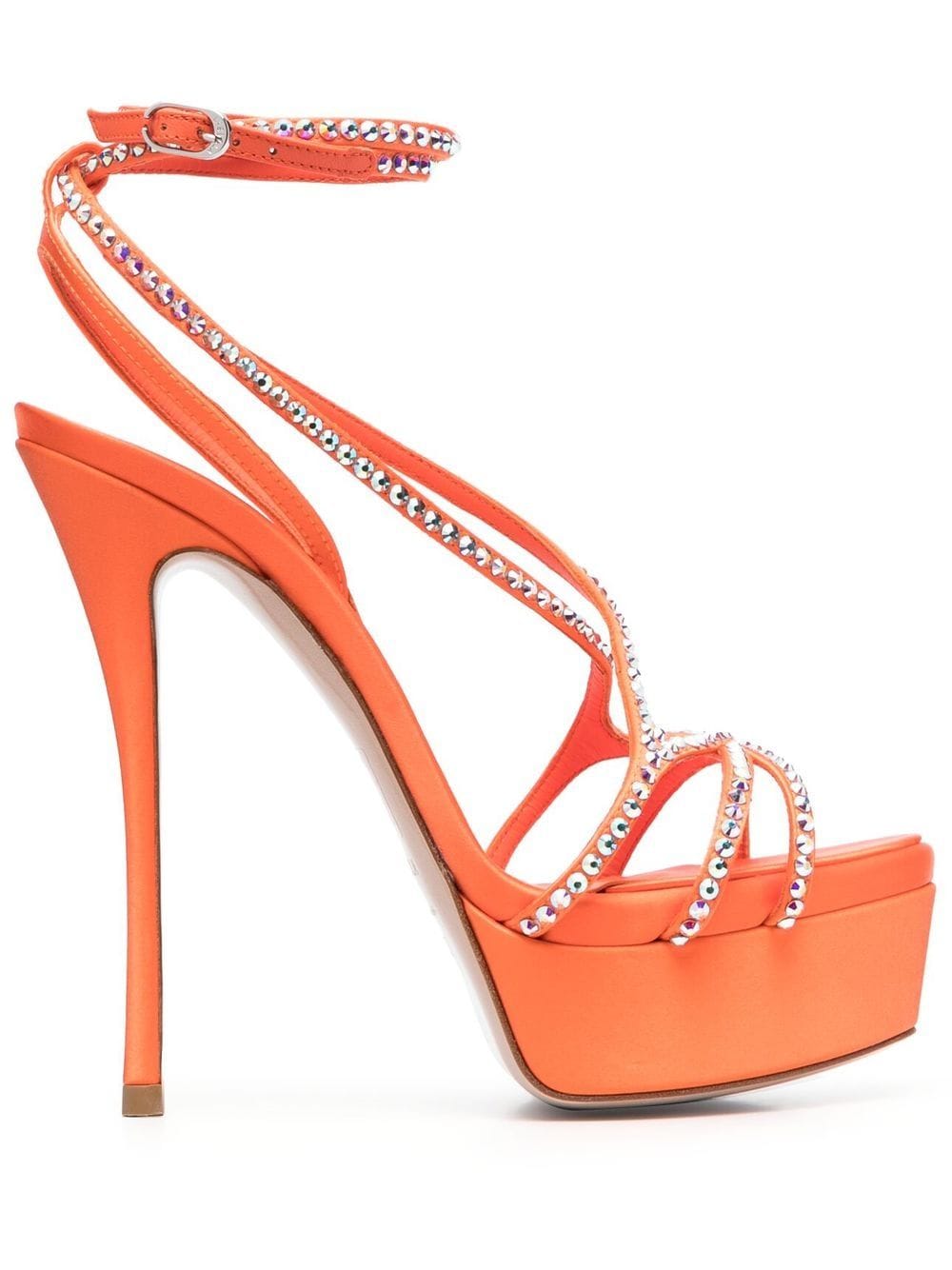 Le Silla Belen Sandalen mit Kristallen - Orange von Le Silla