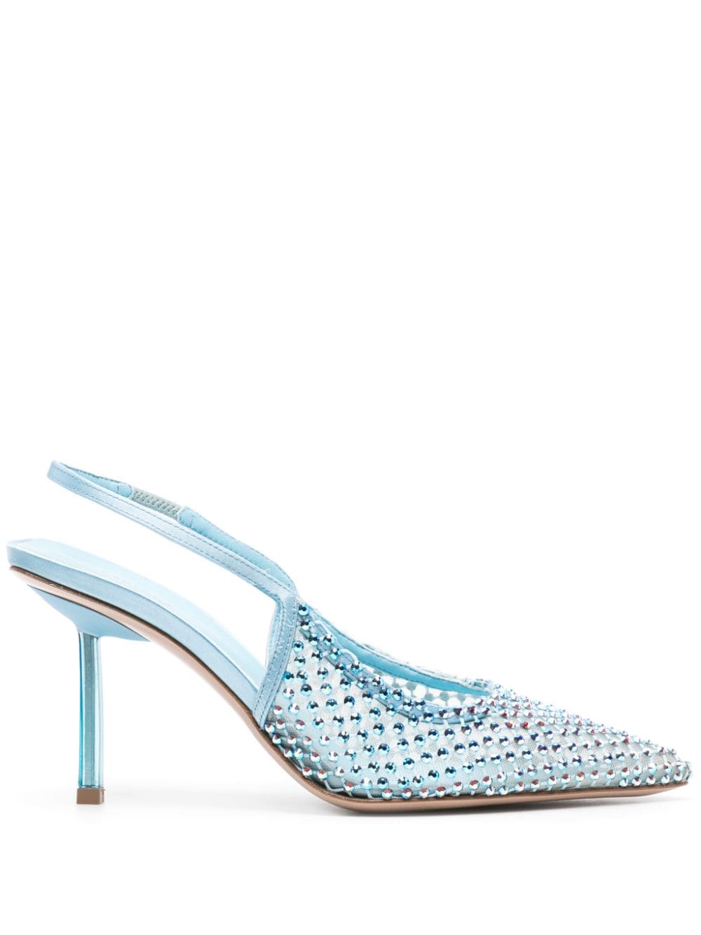 Le Silla Gilda Slingback-Pumps 100mm - Blau von Le Silla