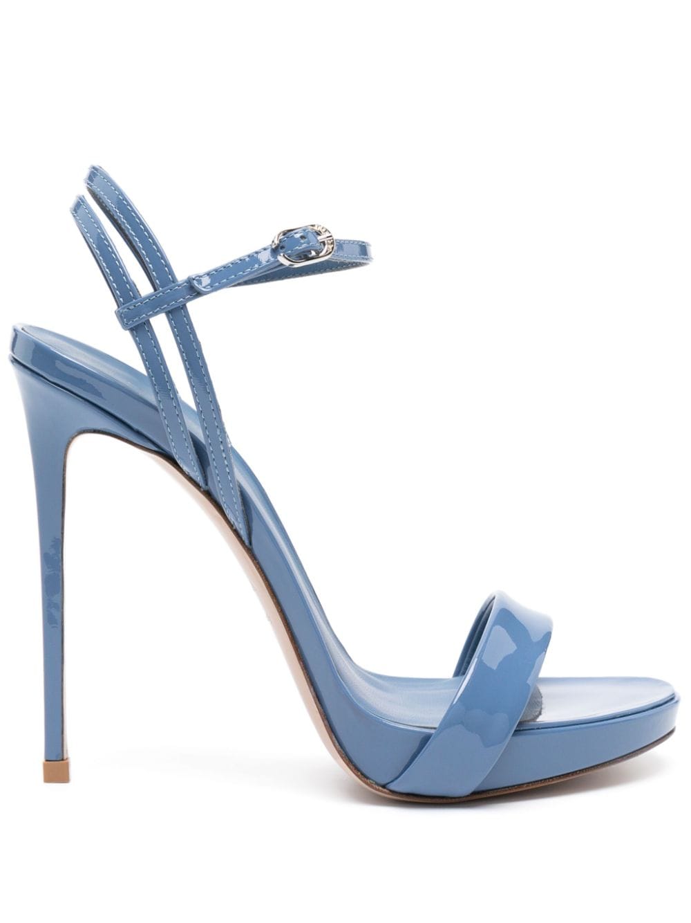 Le Silla Gwen Sandalen aus Lackleder 120mm - Blau von Le Silla