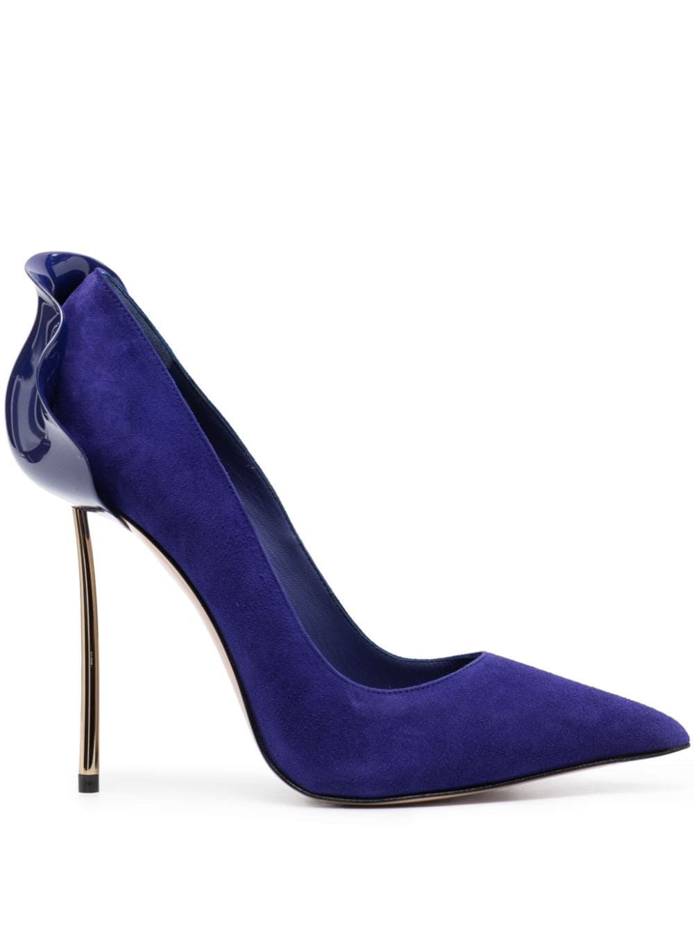 Le Silla Petalo Pumps aus Wildleder 120mm - Blau von Le Silla