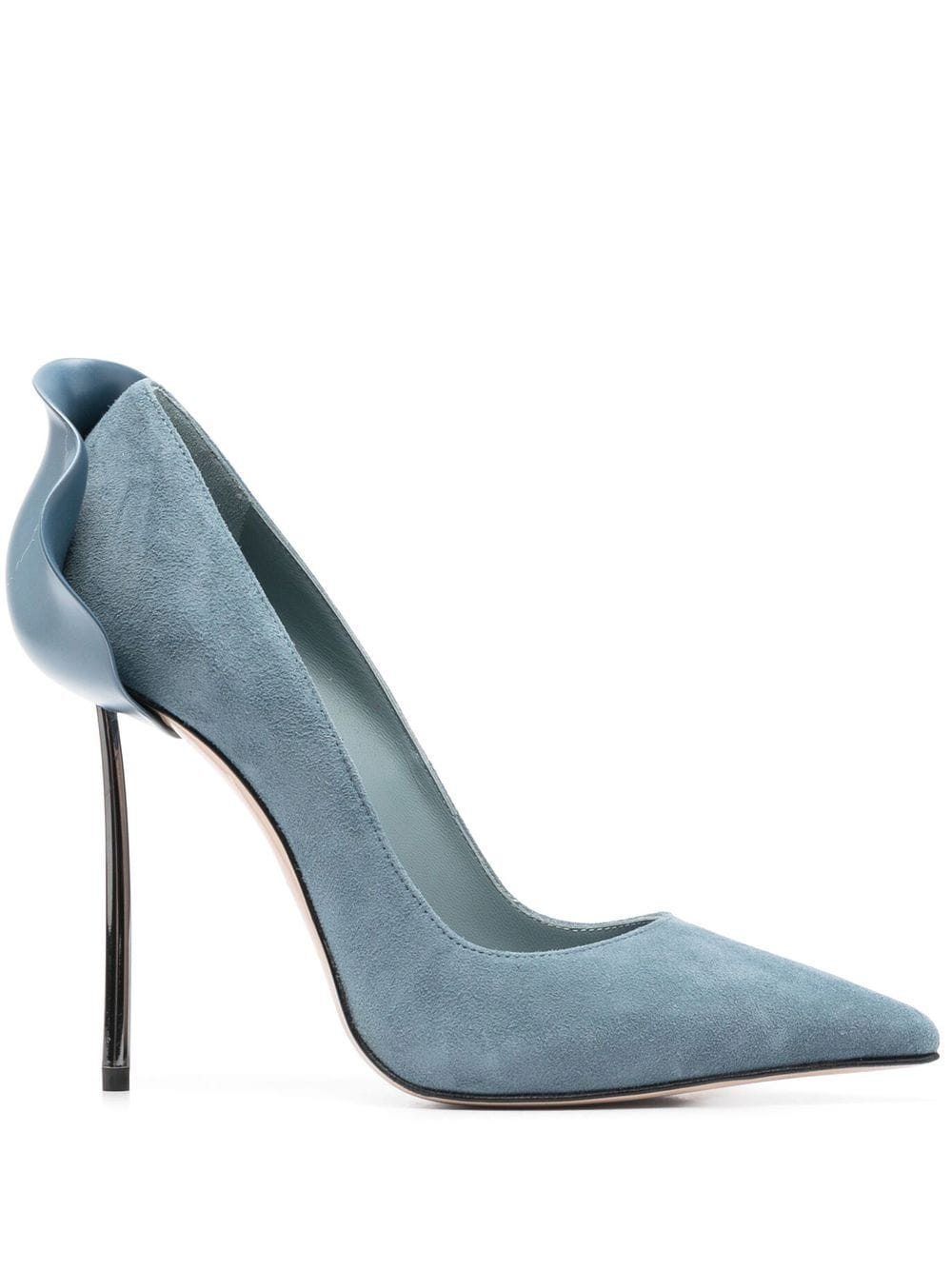 Le Silla Petalo Pumps aus Wildleder 110mm - Blau von Le Silla