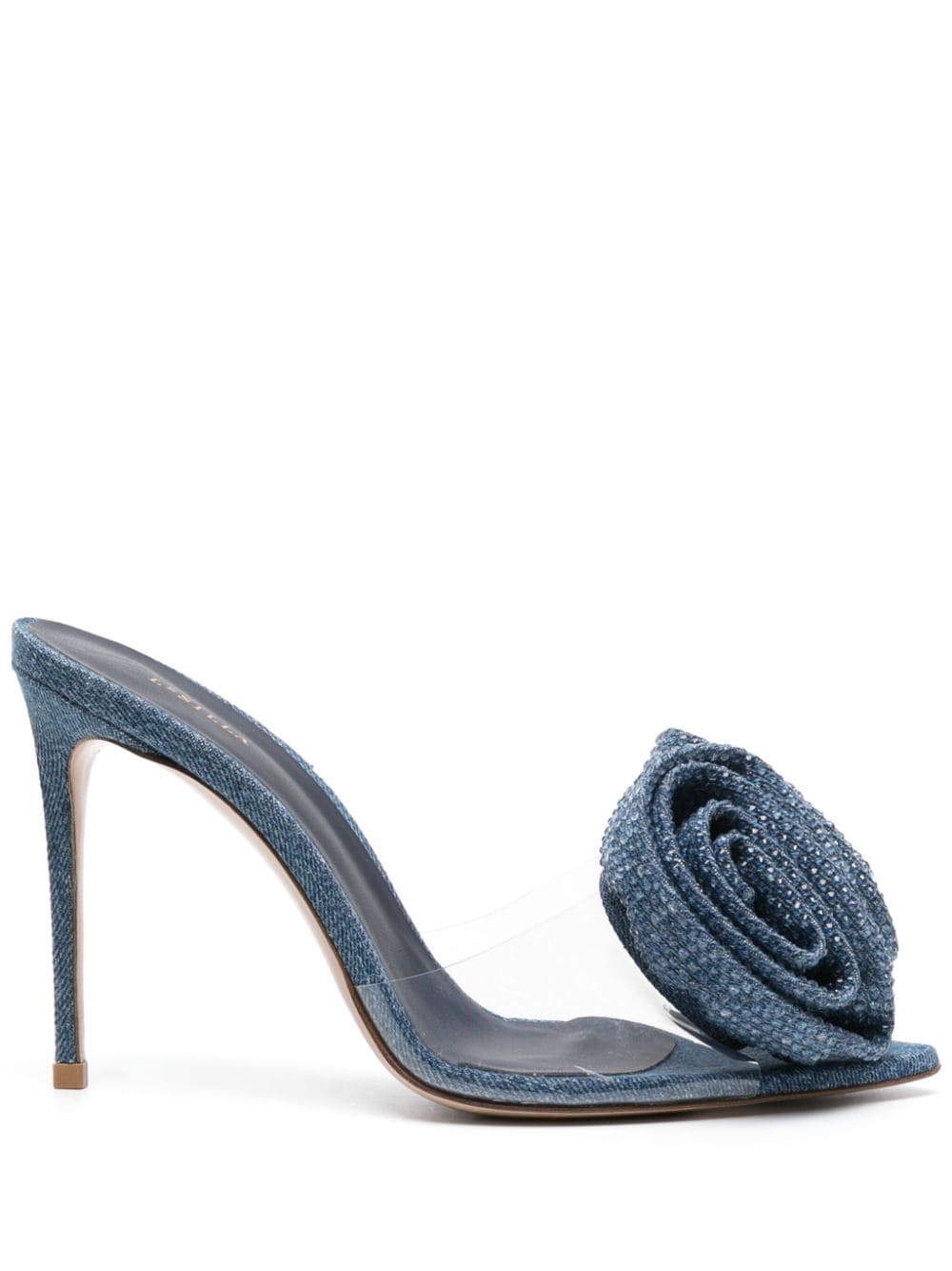 Le Silla Rose Mules 110mm - Blau von Le Silla