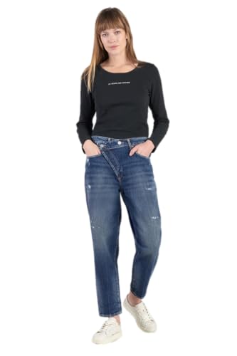 Le Temps des Cerises Cosy Boyfit 7/8th Destroy Jeans Blau Nr. 2, blau, 24W von Le Temps des Cerises