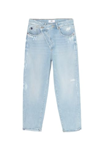 Le Temps des Cerises Cosy Boyfit 7/8th Destroy Jeans Blau Nr. 5, blau, 27W von Le Temps des Cerises