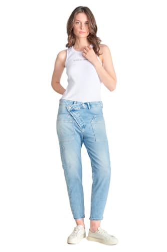 Le Temps des Cerises Cosy Pocket Boyfit 7/8. Jeans Destroy Blau Nr. 5, blau, 30W von Le Temps des Cerises