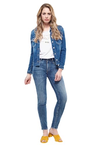 Le Temps des Cerises Damen Flilly00wl200 Jeansweste, blau, 46 von Le Temps des Cerises