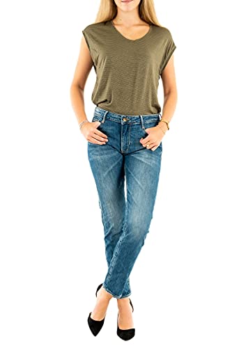 Le Temps des Cerises Damen Jf243sewss233 Boyfriend Jeans, Blau (Blue 3001), 34 (Herstellergröße: 26) von Le Temps des Cerises