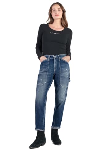 Le Temps des Cerises Loose Jeans, Größe 400/60 Girlfriend, Länge 34, blau, 26W von Le Temps des Cerises