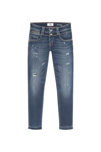 Le Temps des Cerises Snap Pulp Slim 7/8. Jeans Destroy Blau Nr. 3, blau, 26W von Le Temps des Cerises