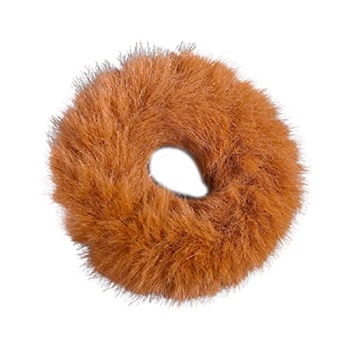 Haarseil, Pferdeschwanz-Stirnbänder, flauschig, hochelastisch, großer Ring, Donut-Form, Damen-Haarbänder für Dating von Leadthin