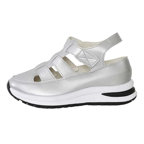 Sandalen Damen Sommer mit Keilabsatz Orthopädische Sandalen Damen Sommer Bequeme Elegante Schuhe Mesh Casual Leichte Sandale Geschlossene Zehe Rutschfest Sportlich Waschbar Weiche Wanderschuhe Sandalen Damen Sommer mit Keilabsatz Orthopädische Sandalen Damen Sommer Bequeme Elegante Schuhe Mesh Casual Leichte Sandale Geschlossene Zehe Rutschfest Sportlich Waschbar Weiche Wanderschuhe von Leaomuny