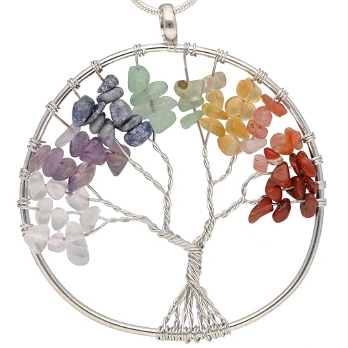 Baum des Lebens Anhänger | Lebensbaum Kette mit Edelsteinen | Schmuckanhänger Edelsteinanhänger (Chakra) Baum des Lebens Anhänger | Lebensbaum Kette mit Edelsteinen | Schmuckanhänger Edelsteinanhänger (Chakra) von Lebensquelle Plus