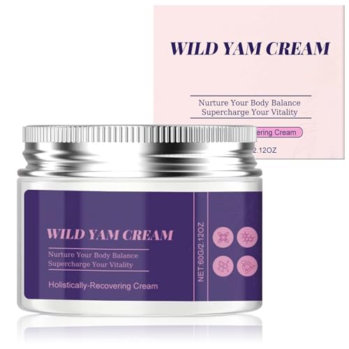 Ledeak Wild Yam Cream, 60g Organic Wild Yam Creme für Damen Menopause, Natürliche Yamswurzelcreme für Hormonbalance, Feuchtigkeitscreme Körpercreme Body cream für Gesicht & Haut Ledeak Wild Yam Cream, 60g Organic Wild Yam Creme für Damen Menopause, Natürliche Yamswurzelcreme für Hormonbalance, Feuchtigkeitscreme Körpercreme Body cream für Gesicht & Haut von Ledeak