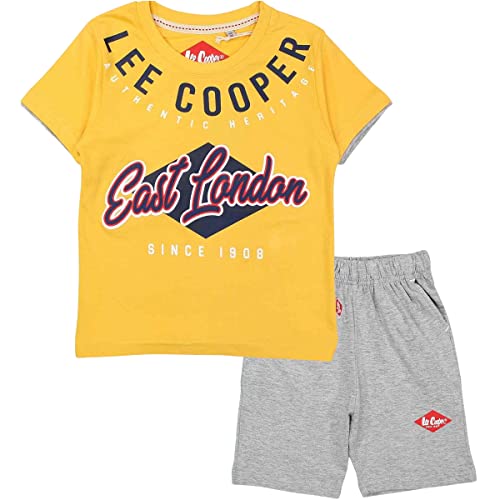 Lee Cooper Jungen Glc1136 S S1 T-Shirt, Gelb, 4 Jahre von Lee Cooper