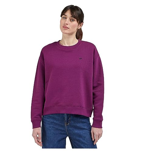 Lee Damen Crew SWS Sweatshirt, Foxy Violet, S von Lee