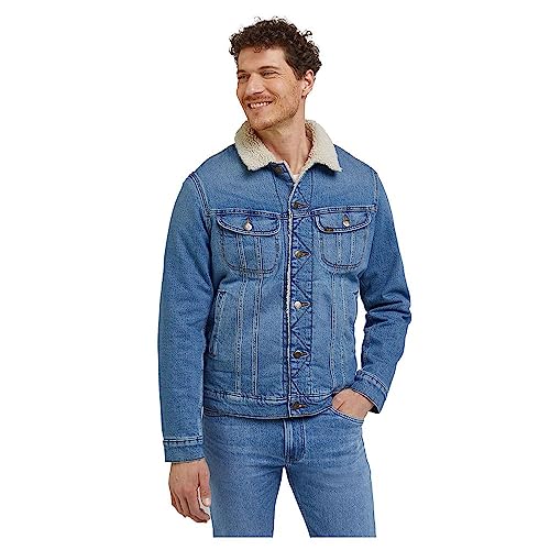 Lee Herren Sherpa Denim Jacket, Blau, M EU von Lee