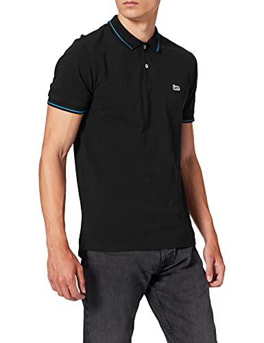 Lee Herren Pique Polo Black Poloshirt, Ecru (Black 01), XXL von Lee