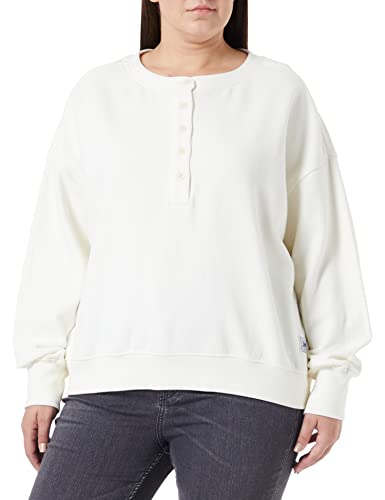 Lee Women's Sweat Henley Sweatshirt, Ecru, Large von Lee