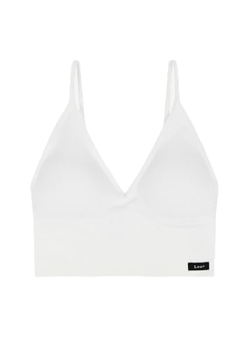 Lee Womens Seamless Longline Crop Top In White BH, von Lee