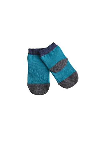 Leela Cotton 2 Paar Baby Kinder Socken Bio-Baumwolle 3307 (24-26, Petrol-anthrazit-schwarz) von Leela Cotton