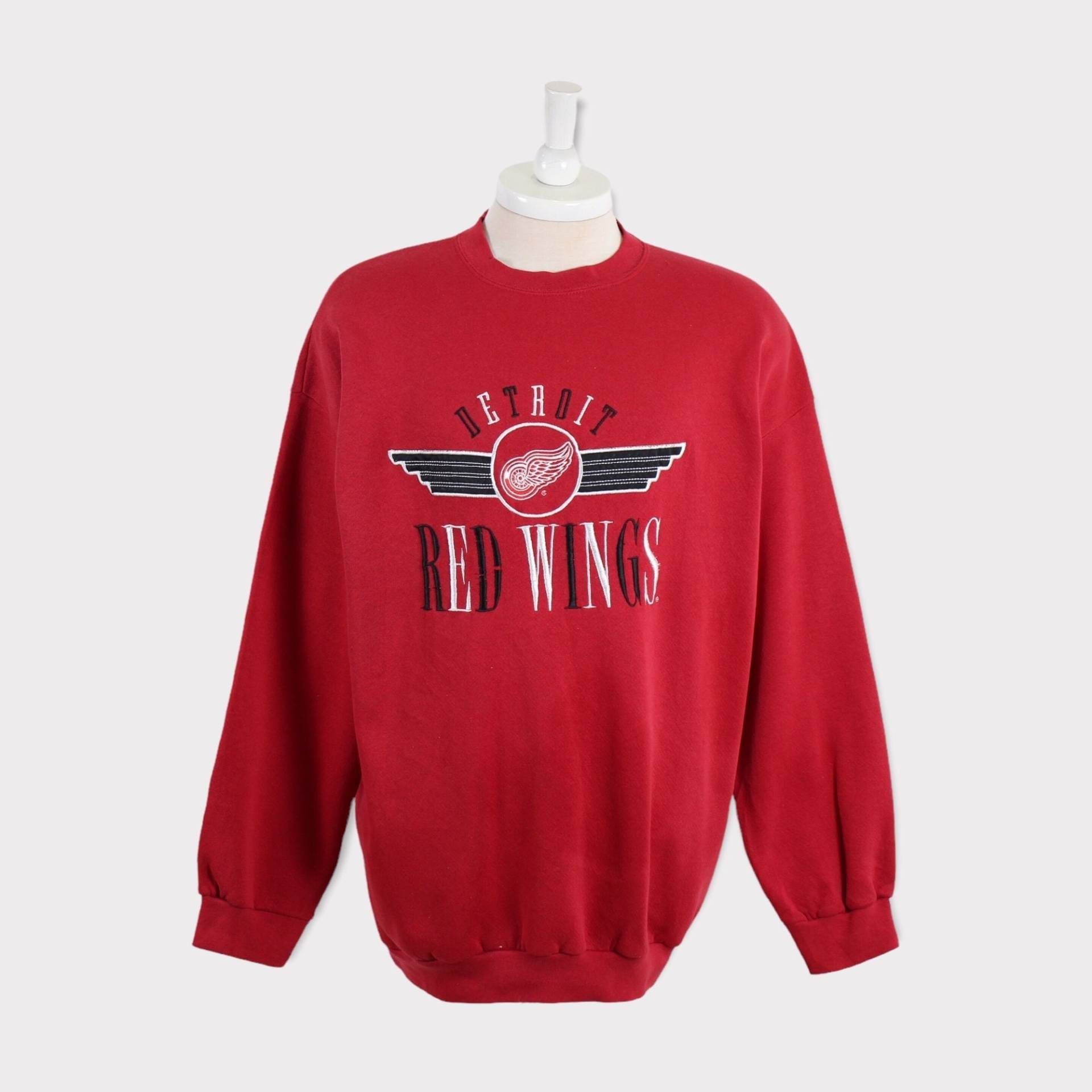 Besticktes Vintage 90Er Jahre Detroit Red Wings Sweatshirt T Shirt Hockey Pullover Crewneck Hoodie Jacke Hut Männer Geschenk Für Ihn von LegendFoxVintage