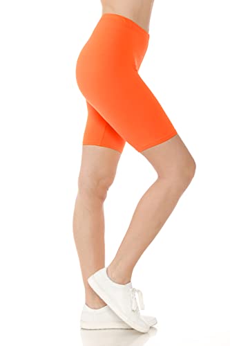 Leggings Depot Leggings mit hoher Taille für Frauen Buttery Soft Damen Leggings Solid Yoga - Reg, Plus, 1X3X, 3X5X, Orange/Abendrot im Zickzackmuster (Sunset Chevron), S von Leggings Depot