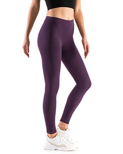 Leggins Empire Damen Leggings aus Baumwolle mit Fleecefutter Lange Winterleggings für Damen Undurchsichtig Warme Opak Gamaschen Leggings mit Fleece Innen Übergrößen 36-56 EU von Leggings Empire