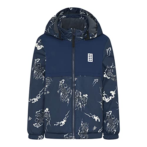 Lego Wear Unisex Lego Wear Ninjago Winterjacke 3.000 Wassersäule, Wasserabweisend, Winddicht, Warm Lwjalapo 610 Jacke, 590, 92 EU von LEGO