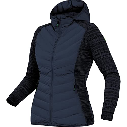 Leibwächter Damen Hybridjacke Winterjacke Übergangsjacke Jacke Casual Line mit Kapuze (38, marine) von Leibwächter