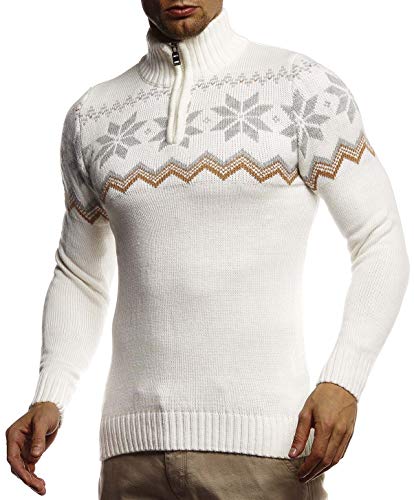Leif Nelson Herren Strickpullover Pullover Norwegerpullover Winterpullover Norweger Muster Grobstrickpullover Männer Pulli für Weihnachten Winter SIM Fit LN20758 XXL Ecru Leif Nelson Herren Strickpullover Pullover Norwegerpullover Winterpullover Norweger Muster Grobstrickpullover Männer Pulli für Weihnachten Winter SIM Fit LN20758 XXL Ecru von Leif Nelson