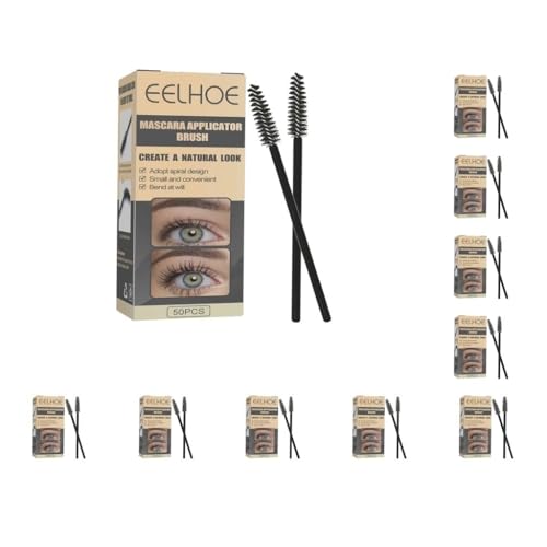 10 Set 50 Stück Wimpern-Mascara-Pinsel für Wimpernverlängerung, Salon von Leisurealeaneag