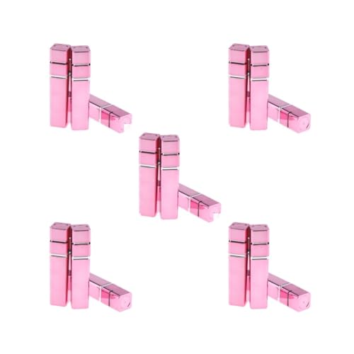 5 Set 3 Stück leere Lippenstift Tube Lippenbalsam Container DIY Kosmetik Make-up Werkzeuge, Rosa, Stil 4 von Leisurealeaneag