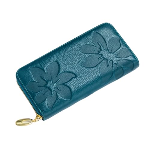 Lejdi Abendtaschen for Damen, Geldbörsen, Kartenetuis aus echtem Leder, Business-Geldbörsen, Handtaschen, Geldscheinklammern (Color : Blue) von Lejdi