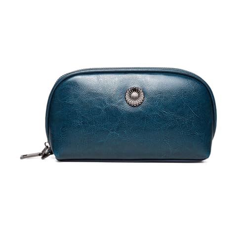 Lejdi Damen-Abendtaschen, Geldklammern, Kartenetuis, Geldbörsen, Geldbörsen, echtes Leder, Business-Handtaschen, 19,1 cm (Color : Blue) von Lejdi