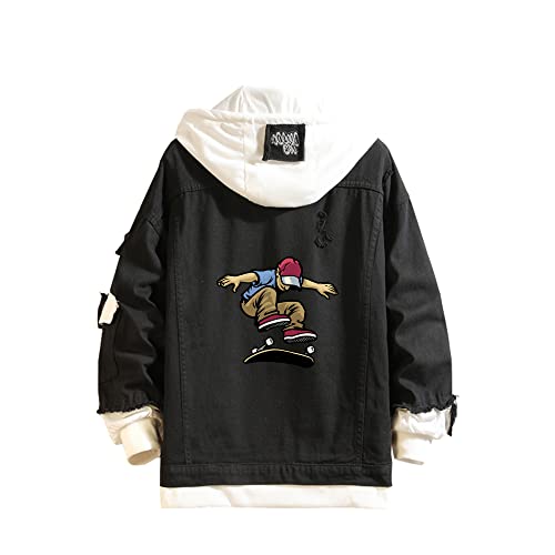 Lemany Skateboarding Jeansjacke Skateboarding Hoodie Sweatshirt Anime Jeansjacke für Männer Frauen Lemany Skateboarding Jeansjacke Skateboarding Hoodie Sweatshirt Anime Jeansjacke für Männer Frauen von Lemany