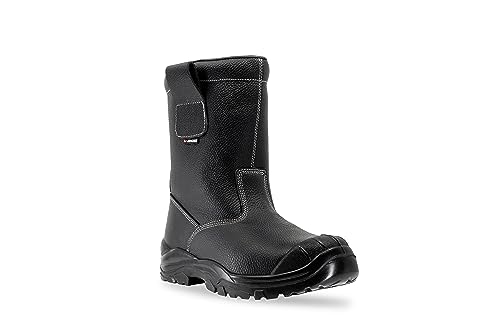 Lendeo Polar Black S3 CI SRC Stiefel gefüttert schwarzt Sicherheitsschuh Arbeitsstiefel, Größe:36 EU von Lendeo