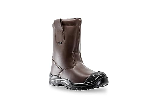 Lendeo Polar Brown S3 CI SRC Stiefel Braun gefüttert Sicherheitsschuh Arbeitsstiefel, Größe:39 EU von Lendeo