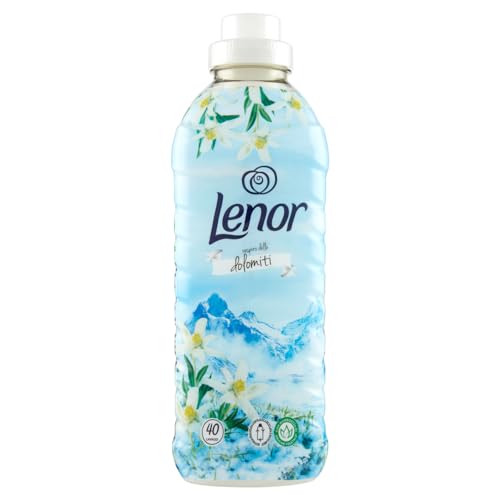 Lenor Weichspüler für die Waschmaschine, Konzentrat, 40 Waschgänge, Atmosfere D'Italia Dolomiti, langanhaltende Frische und Weichheit pflanzlichen Ursprungs, duftende Bettwäsche bis zu 1 Woche von Lenor