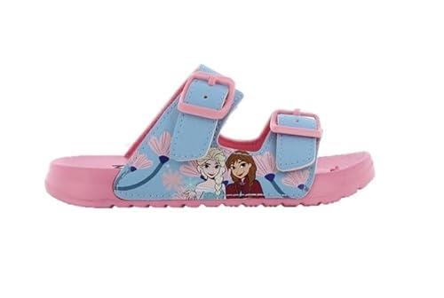 Leomil Frozen Mädchen Badelatschen Badeschuhe rutschfeste Slippers hausschuhe sommerschuhe Strand Sandalen Flip Flops (Rosa, EU Schuhgrößensystem, Grundschulkind, Damen, Numerisch, M, 30) von Leomil