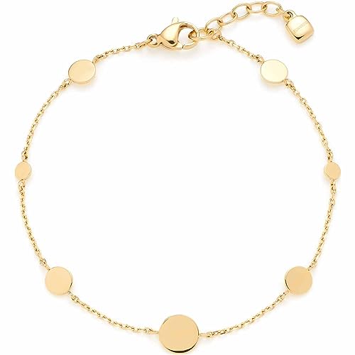 Leonardo Ciao Milla Damen Armband aus Edelstahl IP Gold mit Plättchen in verschiedenen Größen, Länge 18-19,5 cm, Schmuck Geschenk für Frauen 023313 von Leonardo Jewels