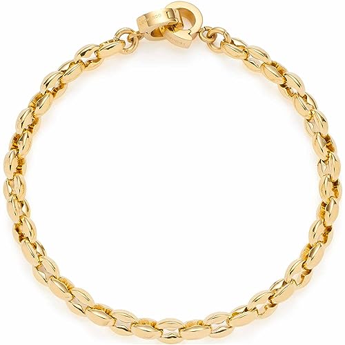 Leonardo Jewels Romea Clip&Mix Damen Armband aus Edelstahl IP Gold für Charms Anhänger, Länge 18,5 cm, auch zum Verlängern der Kette, Schmuck Geschenk 023292 von Leonardo Jewels