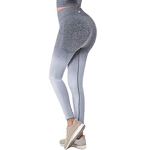 Leoyee Damen Sports Leggings Yogahose Nahtlose High Waist Training Hip-up Fitnesshose Workout Laufhose von Leoyee